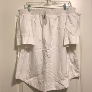 NEW WITH TAGS J.Crew off the shoulder top in white